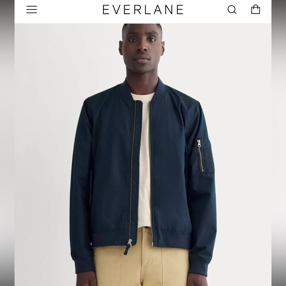 Everlane gray/blue Bomber Jacket-men’s XS